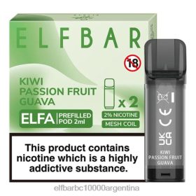 ELFBAR ELFA cápsula precargada (paquete de 2) kiwi maracuyá guayaba N6DH0117 - Elf Bar Precio